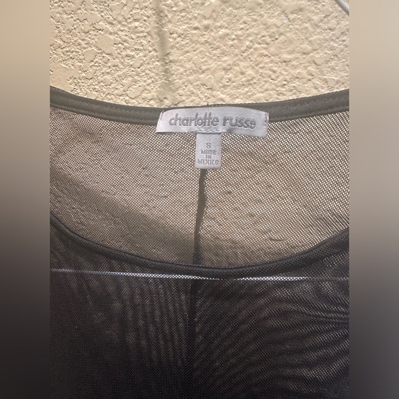 Charlotte Russe Mesh “ROCK” Bodysuit - Picture 3 of 3